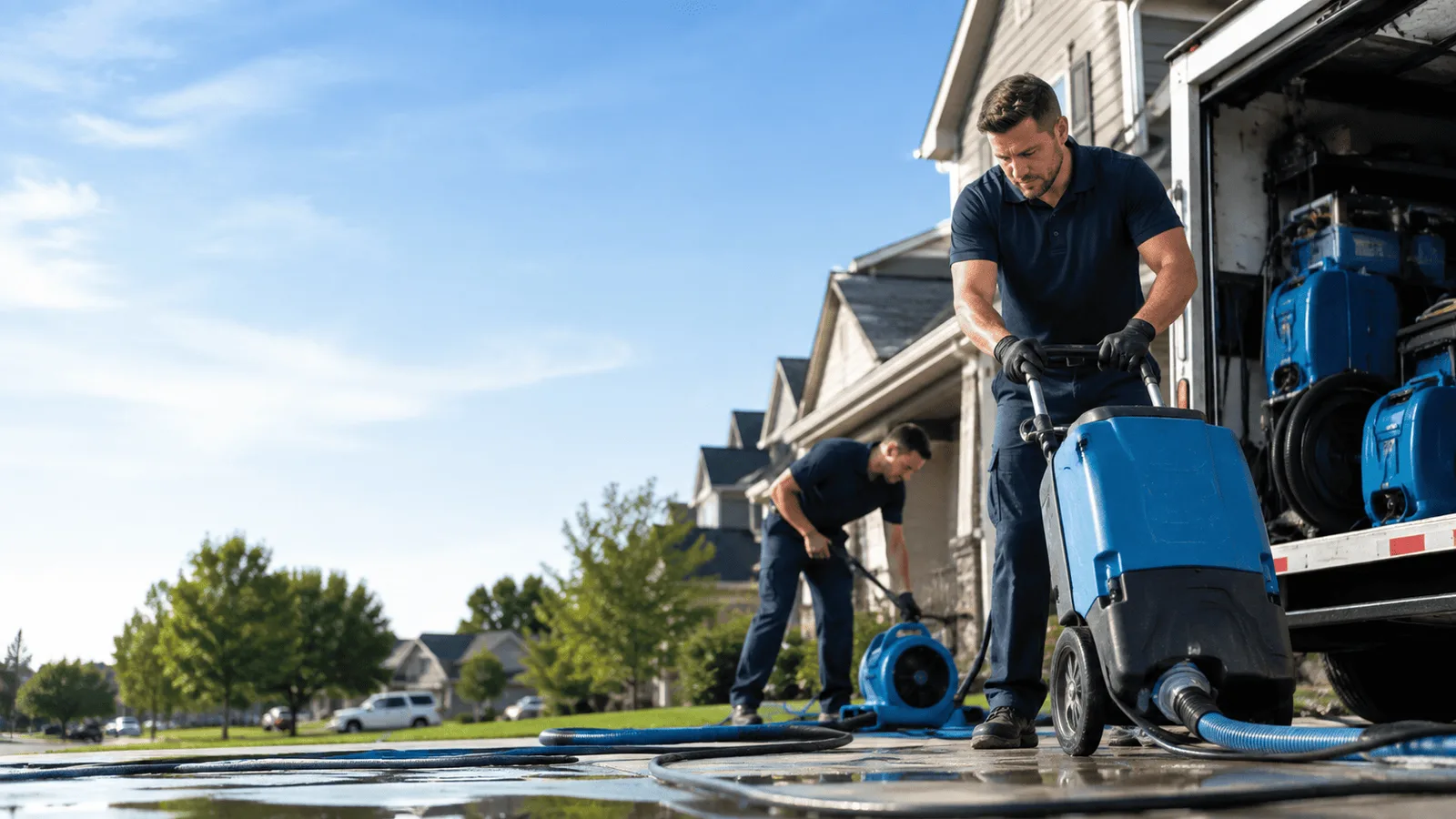Dehumidification being performed in West Richland, WA